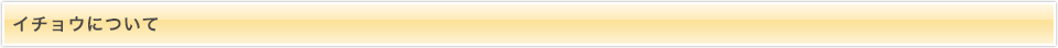 イチョウについて
